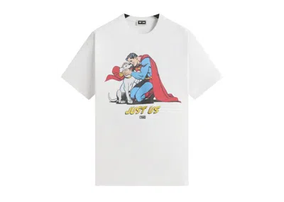 Pre-owned Kith Men's  X Superman Just Us Vintage Tee Shirt In White