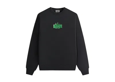 Pre-owned Kith Men's  X Superman Kryptonite Nelson Crewneck Sweatshirt In Black