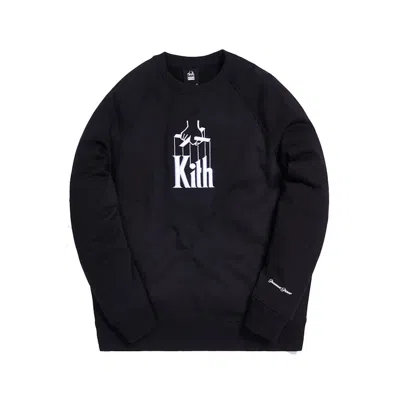 Pre-owned Kith Men's  X The Godfather Puppet Crewneck Sweatshirt In Black
