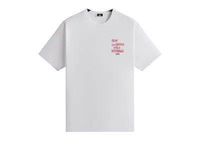 Pre-owned Kith Men's  X The Grinch Feast Vintage Tee Shirt In White