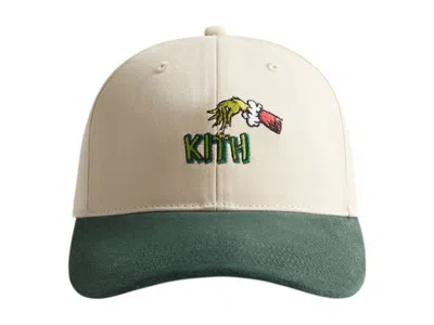 Pre-owned Kith Men's  X The Grinch Suede Brim Aaron Cap In Sandrift