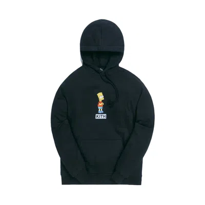 Pre-owned Kith Men's  X The Simpsons Bart Logo Hoodie In Black