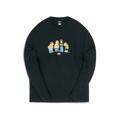 Pre-owned Kith Men's  X The Simpsons Bullies Long Sleeve Tee Shirt In Black