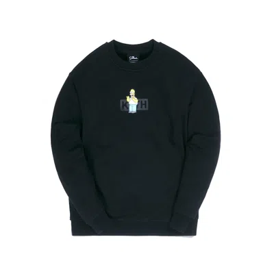 Pre-owned Kith Men's  X The Simpsons Homer Box Logo Crewneck Sweatshirt In Black