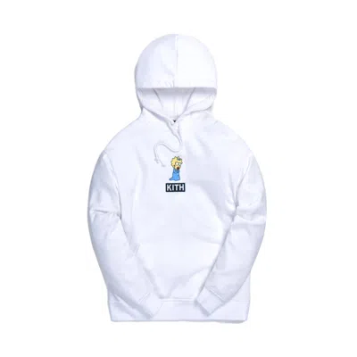 Pre-owned Kith Men's  X The Simpsons Maggie Logo Hoodie In White