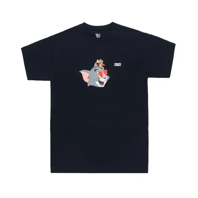 Pre-owned Kith Men's  X Tom & Jerry Heart Tee Shirt In Black