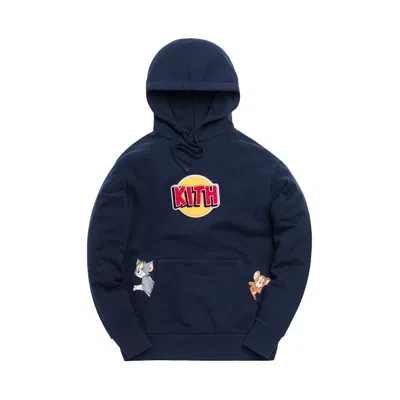 Pre-owned Kith Men's  X Tom & Jerry Hoodie In Navy Blue