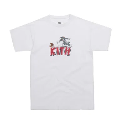 Pre-owned Kith Men's  X Tom & Jerry Tee Shirt In White