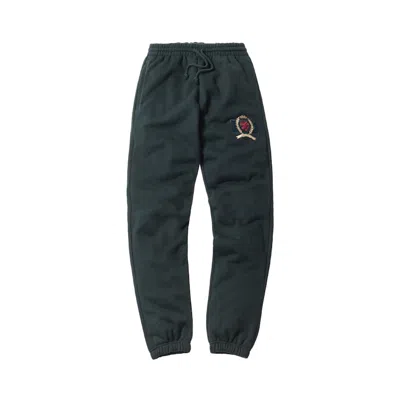 Pre-owned Kith Men's  X Tommy Hilfiger Crest Fleece Pant In Forest