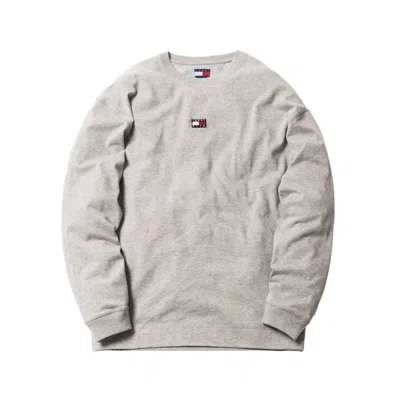 Pre-owned Kith Men's  X Tommy Hilfiger Long Sleeve Tee Shirt In Grey In Gray