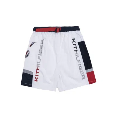 Pre-owned Kith Men's  X Tommy Hilfiger Solid Swim Trunk In White