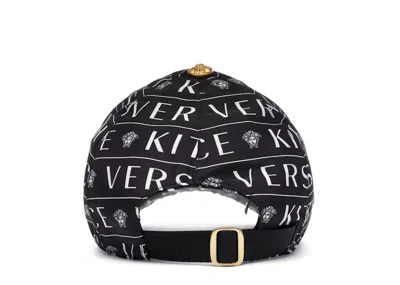 Pre-owned Kith Men's  X Versace Monogram Cap In Black