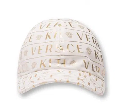 Pre-owned Kith Men's  X Versace Monogram Cap In White