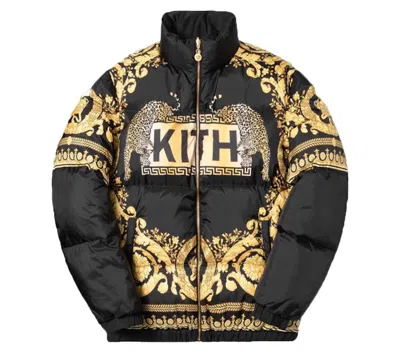 Pre-owned Kith Men's  X Versace Reversible Down Jacket In Black