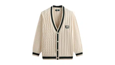 Pre-owned Kith Men's  X Wilson Cardigan Sweater In Sandrift