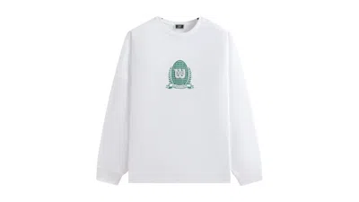 Pre-owned Kith Men's  X Wilson Crest Ramble Long Sleeve Tee Shirt In White