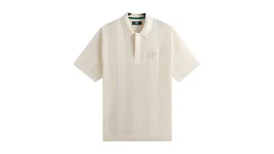 Pre-owned Kith Men's  X Wilson Crochet Polo Shirt In Sandrift