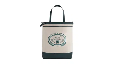 Pre-owned Kith Men's  X Wilson Do All Leather Trimmed Canvas Tote In Stadium