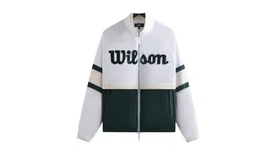 Pre-owned Kith Men's  X Wilson Dobby Track Jacket In White