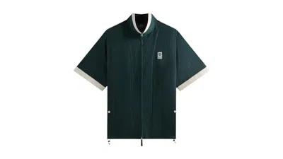Pre-owned Kith Men's  X Wilson Dobby Zip Up Shirt In Stadium