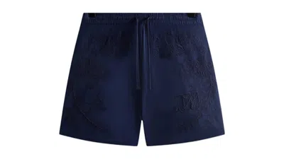 Pre-owned Kith Men's  X Wilson Embroidered Mesh Active Short In Nocturnal In Black