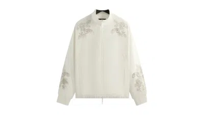 Pre-owned Kith Men's  X Wilson Embroidered Mesh Track Jacket In White