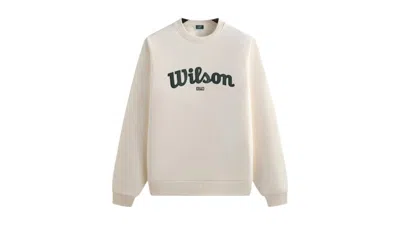 Pre-owned Kith Men's  X Wilson Nelson Crewneck Sweatshirt In Sandrift