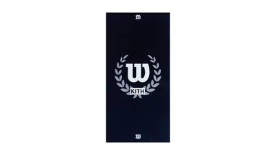 Pre-owned Kith Men's  X Wilson Printed Beach Towel In Nocturnal In Black