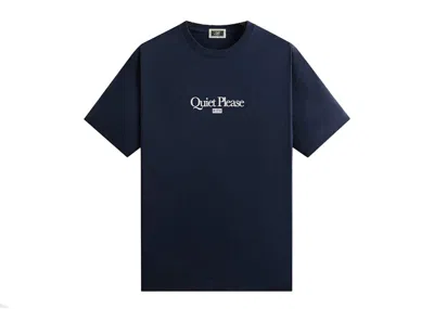 Pre-owned Kith Men's  X Wilson Quiet Please Tee Shirt In Nocturnal In Black