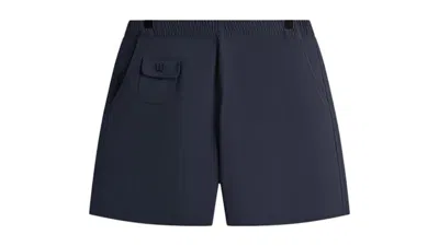 Pre-owned Kith Men's  X Wilson Wool Lewis Pocket Short In Gulf In Blue