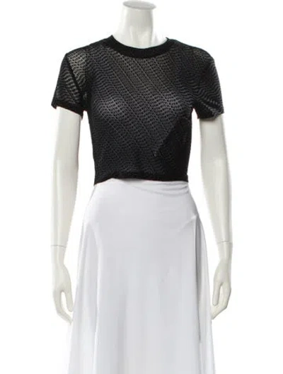 Pre-owned Kith Mesh Crew Neck Crop Top In Multi