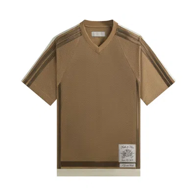 Pre-owned Kith Mesh Leon Jersey 'sink' | Tan | Men's Size Xs In Brown