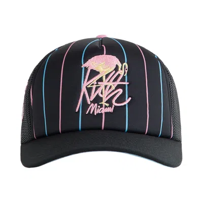 Pre-owned Kith Miami Regional Trucker Hat 'black' | Kid's Size Onesize