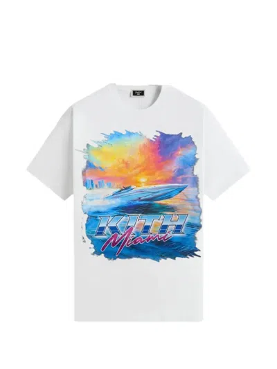 Kith Miami Speed Jones T-shirt In Gray