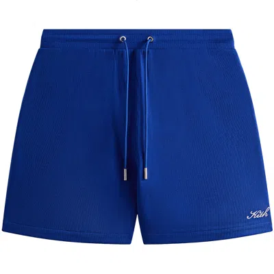 Pre-owned Kith Micro Waffle Graham Short 'cyclone' | Blue | Men's Size S