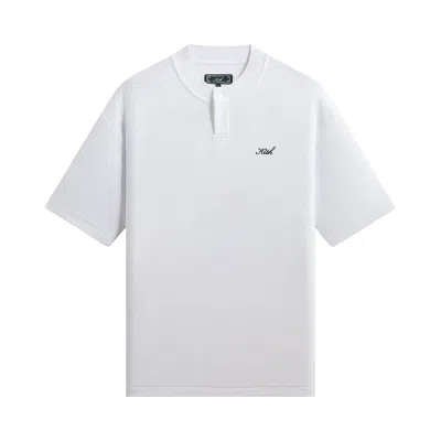 Pre-owned Kith Micro Waffle Tristan Henley 'white' | Men's Size Xl