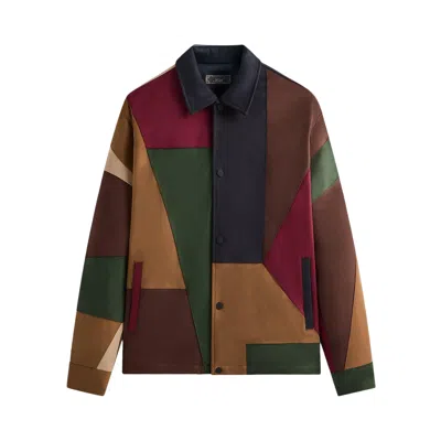 Pre-owned Kith Microsuede Patchwork Pirlo Jacket 'nocturnal' | Black | Men's Size Xs