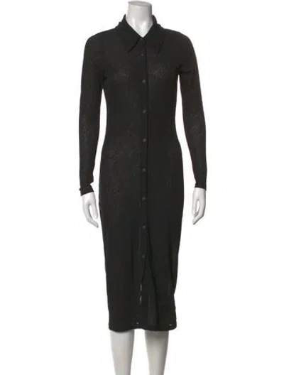Pre-owned Kith Midi Length Dress In Black