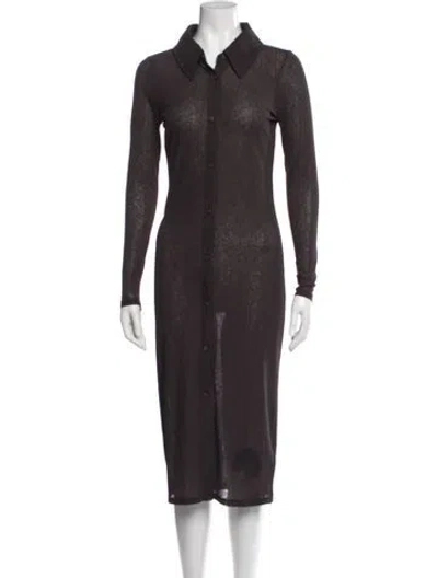 Pre-owned Kith Midi Length Dress In Purple