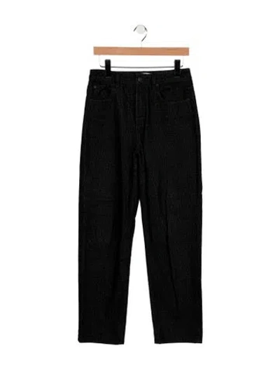 Pre-owned Kith Mid-rise Straight Leg Jeans In Black