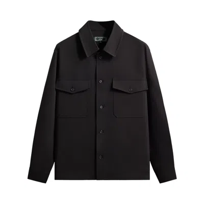 Pre-owned Kith Midweight Double Weave Ace Buttondown 'black' | Men's Size M