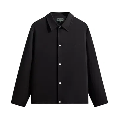 Pre-owned Kith Midweight Double Weave Coaches Jacket 'black' | Men's Size Xxl