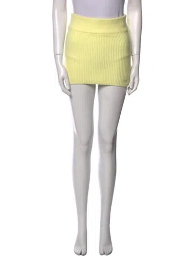 Pre-owned Kith Mini Skirt In Green