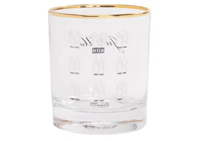 Pre-owned Kith Mlb For New York Yankees Logo History Whiskey Glass