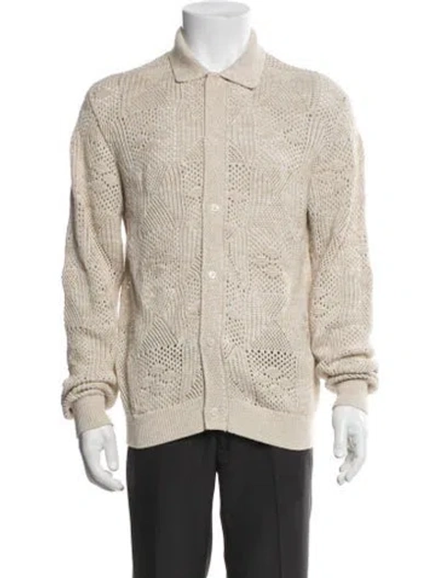 Pre-owned Kith Mock Neck Long Sleeve Cardigan In Black