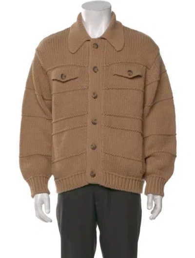 Pre-owned Kith Mock Neck Long Sleeve Cardigan In Neutral