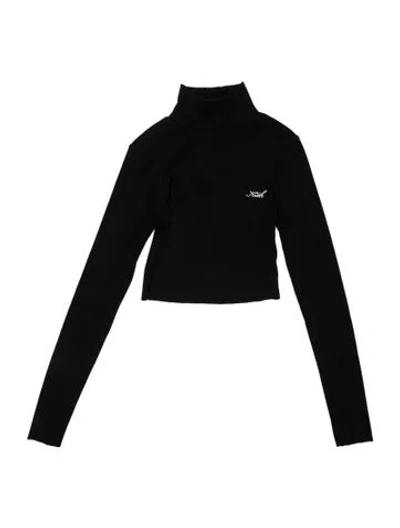 Pre-owned Kith Mock Neck Long Sleeve Top In Black