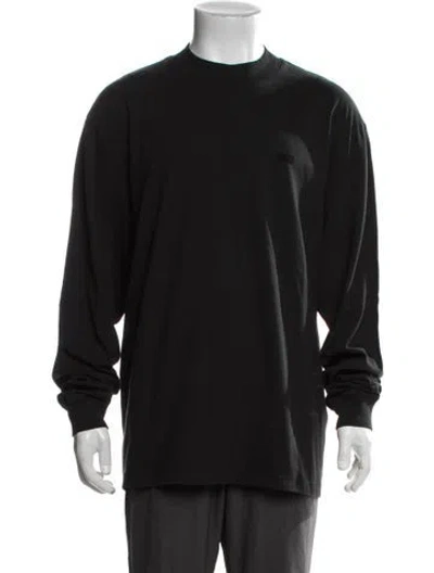 Pre-owned Kith Mock Neck Long Sleeve T-shirt In Blue