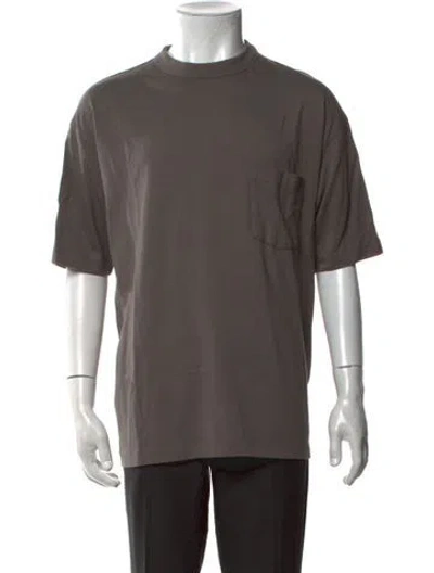 Pre-owned Kith Mock Neck Short Sleeve T-shirt In Grey