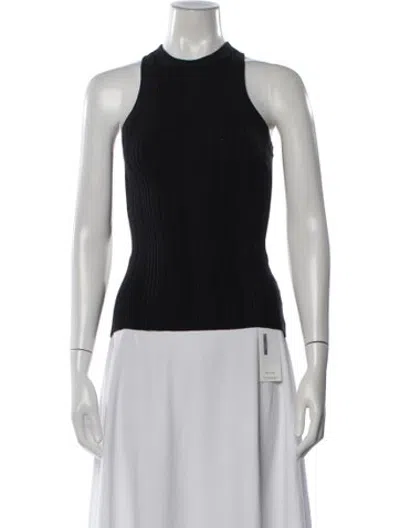Pre-owned Kith Mock Neck Sleeveless Top In Black